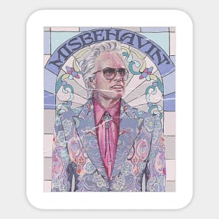 misbehavin / baby billy Sticker